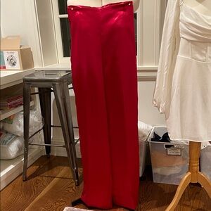 Zara Vibrant Pink/Rec Heavy Satin Pants (gorgeous fabric!)